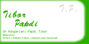 tibor papdi business card